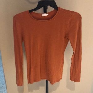 burnt orange sweater
